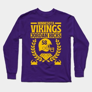 Minnesota Vikings Jordan Hicks 58 Edition 2 Long Sleeve T-Shirt